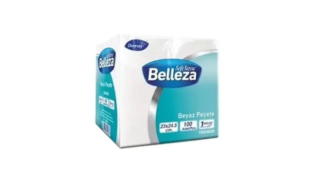 Belleza 23×24,5 Beyaz Peçete 100 Lü