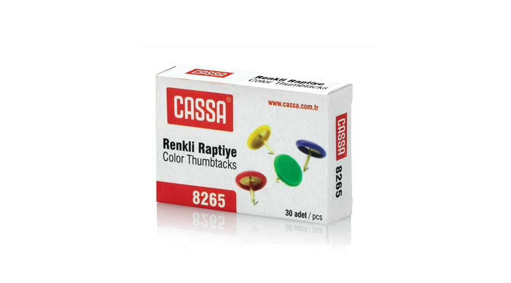 Cassa Karışık Renkli Raptiye Pvc Kaplı