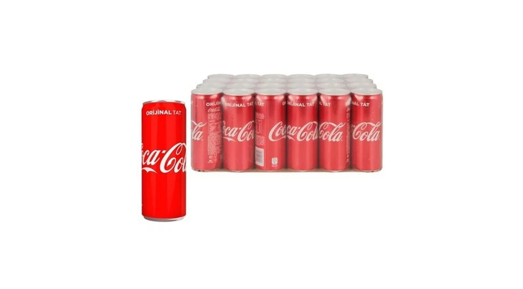 Coca Cola Kutu 330 Ml 24 Lü