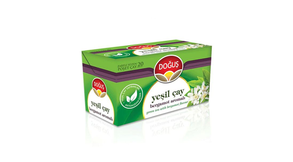 Doğuş Yeşil Çay Bergamot Aromalı Bitki Çayı 20 Li