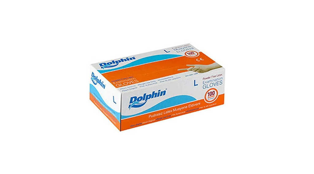 Dolphin Pudrasız Lateks Eldiven L