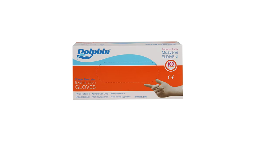 Dolphin Pudrasız Lateks Eldiven M