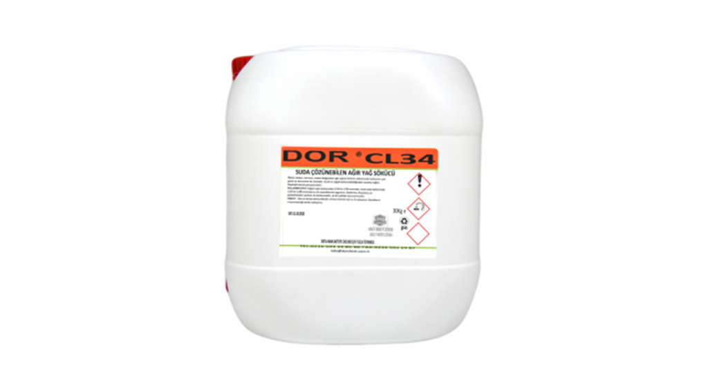 Dor Cl 34 Suda Çözülebilen Ağır Yağ Sökücü 30 Kg