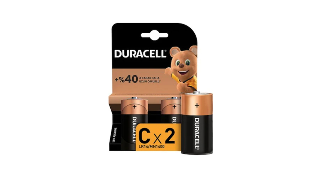 Duracell C Boy Pil 2 Li Blister LR14/MN1400
