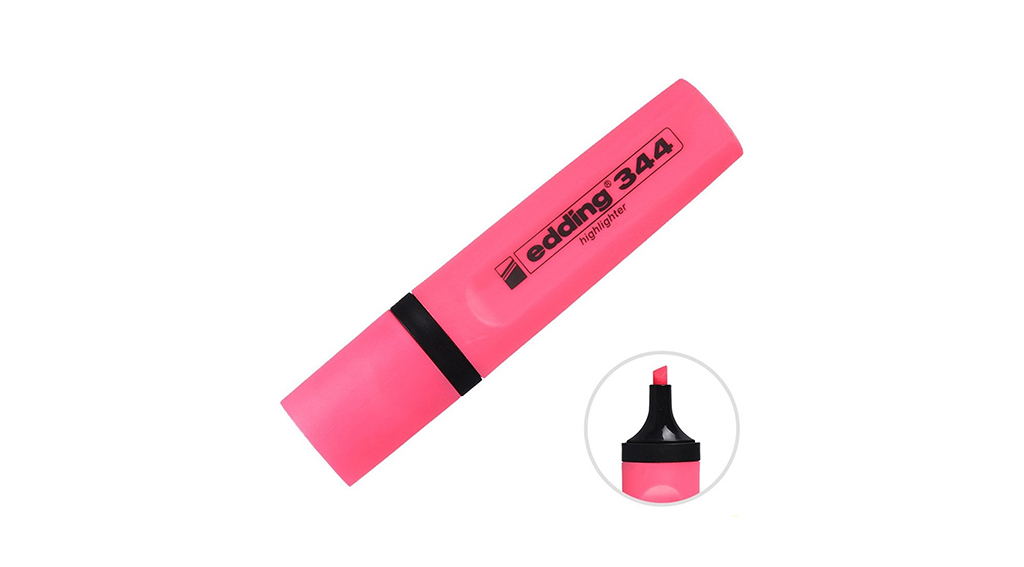 Edding E-344 Fosforlu Pembe Kalem