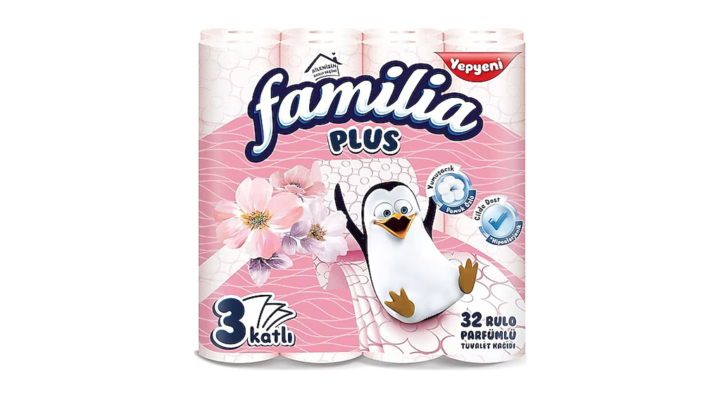 Familia Plus 3 Katlı Parfümlü 32 Rulo Tuvalet Kağıdı