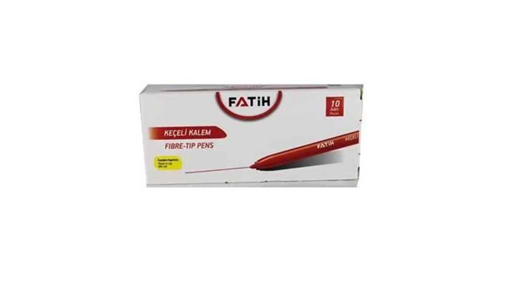 Fatih Keçeli Kalem Ofis Tipi Kırmızı