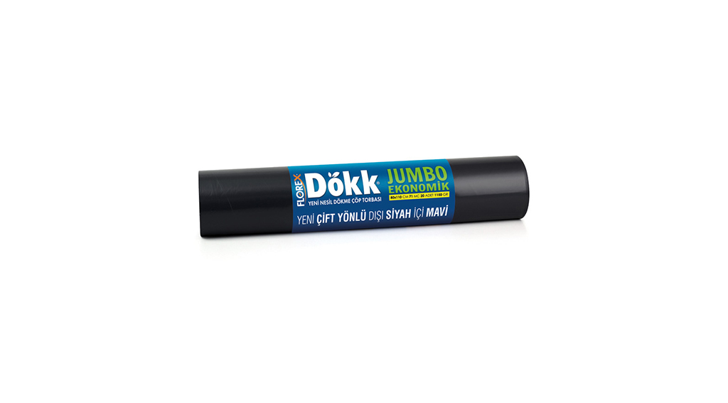 Florex Yeni Nesil Çöp Poşeti 80 x 110 Cm Siyah-Mavi 1150 Gr (20 Adet X 9 Rulo)