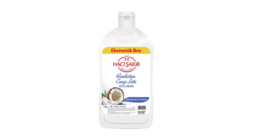 Hacı Şakir Sıvı Sabun Hindistan Cevizi Sütü 1.5 L