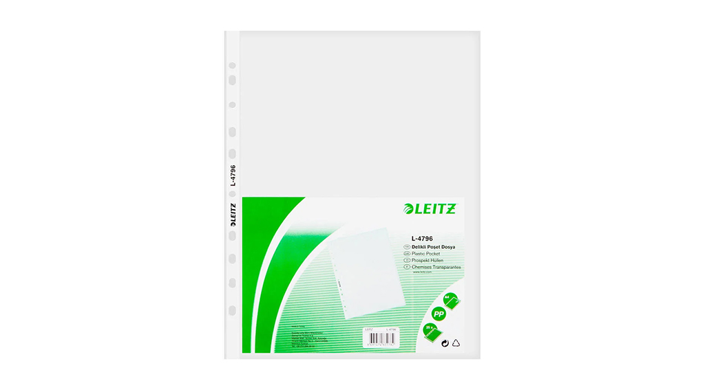 Leitz Delikli A4 Poşet Dosya 100 Lü Paket
