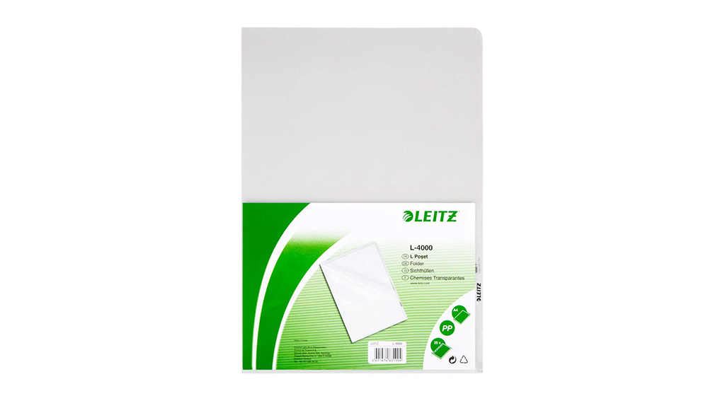Leitz L-4000 A4 Deliksiz L Poşet Dosya 100 Lü