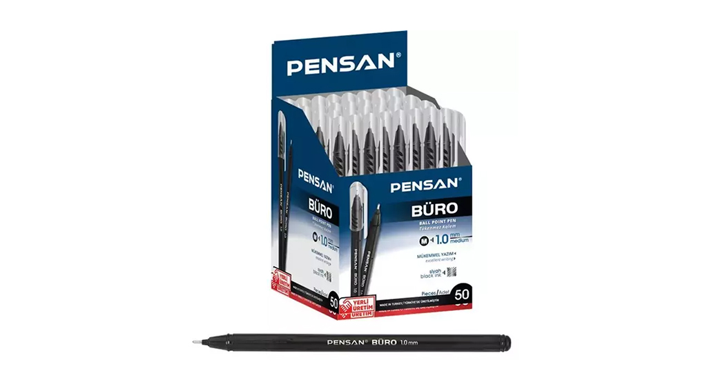 Pensan 2270 Büro Tükenmez Kalem 1MM Siyah
