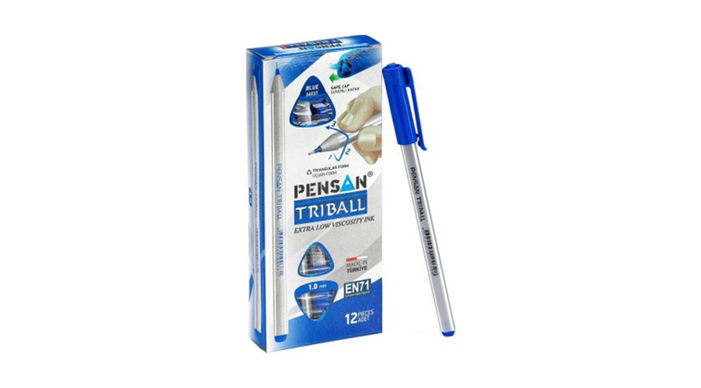 Pensan Triball Tükenmez Kalem 1MM Mavi