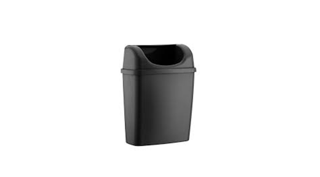 Rulopak Duvara Monte Çöp Kovası 25 L (Siyah)