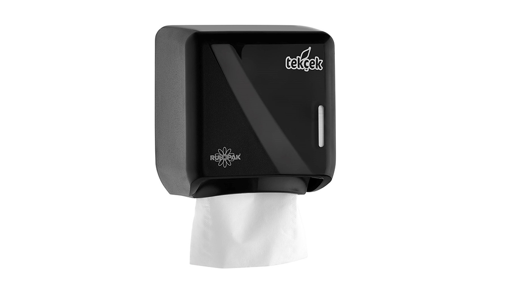 Rulopak Tekçek Mini Tuvalet Kağıdı Dispenseri (Siyah)