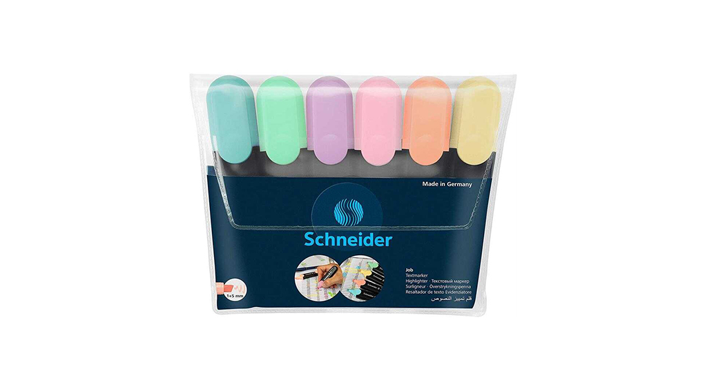 Schneider JOB Pastel Fosforlu Kalem 1-5mm 115097 6 Renk