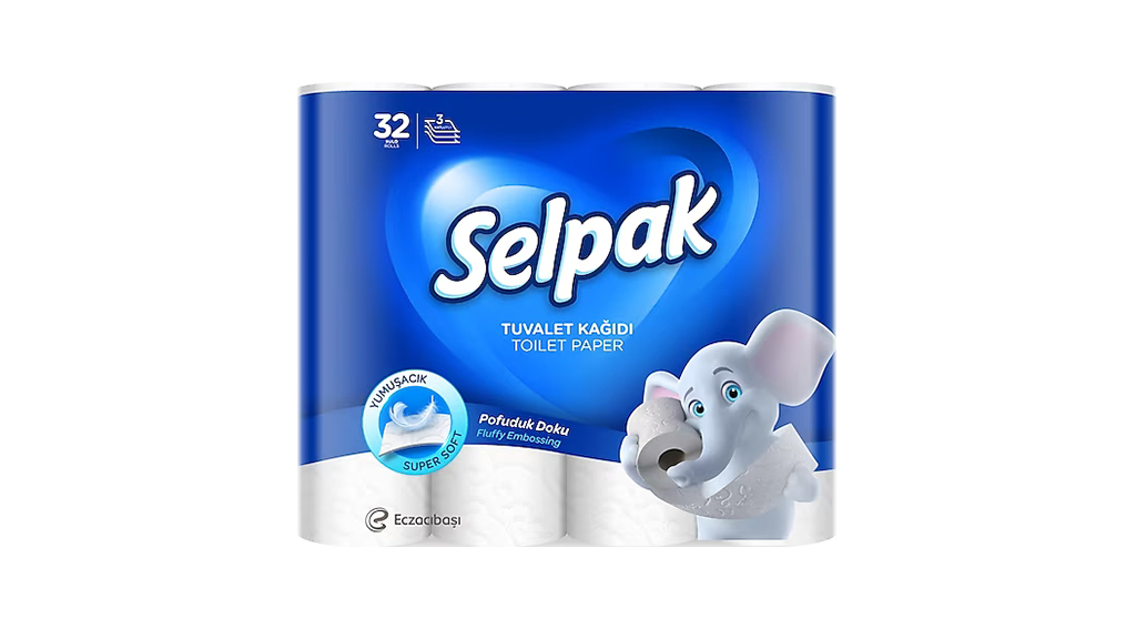 Selpak 3 Katlı 32 Rulo Tuvalet Kağıdı