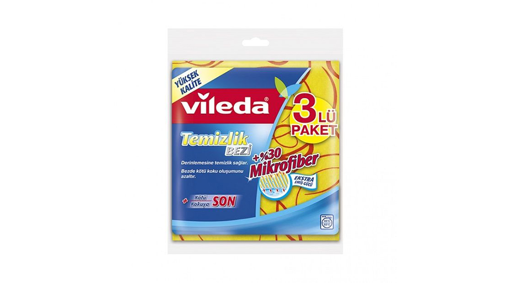 Vileda Temizlik Bezi Mikrofiberli 3 Ad